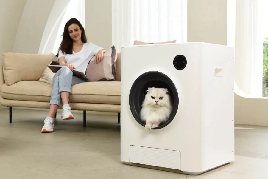 self cleaning litter box